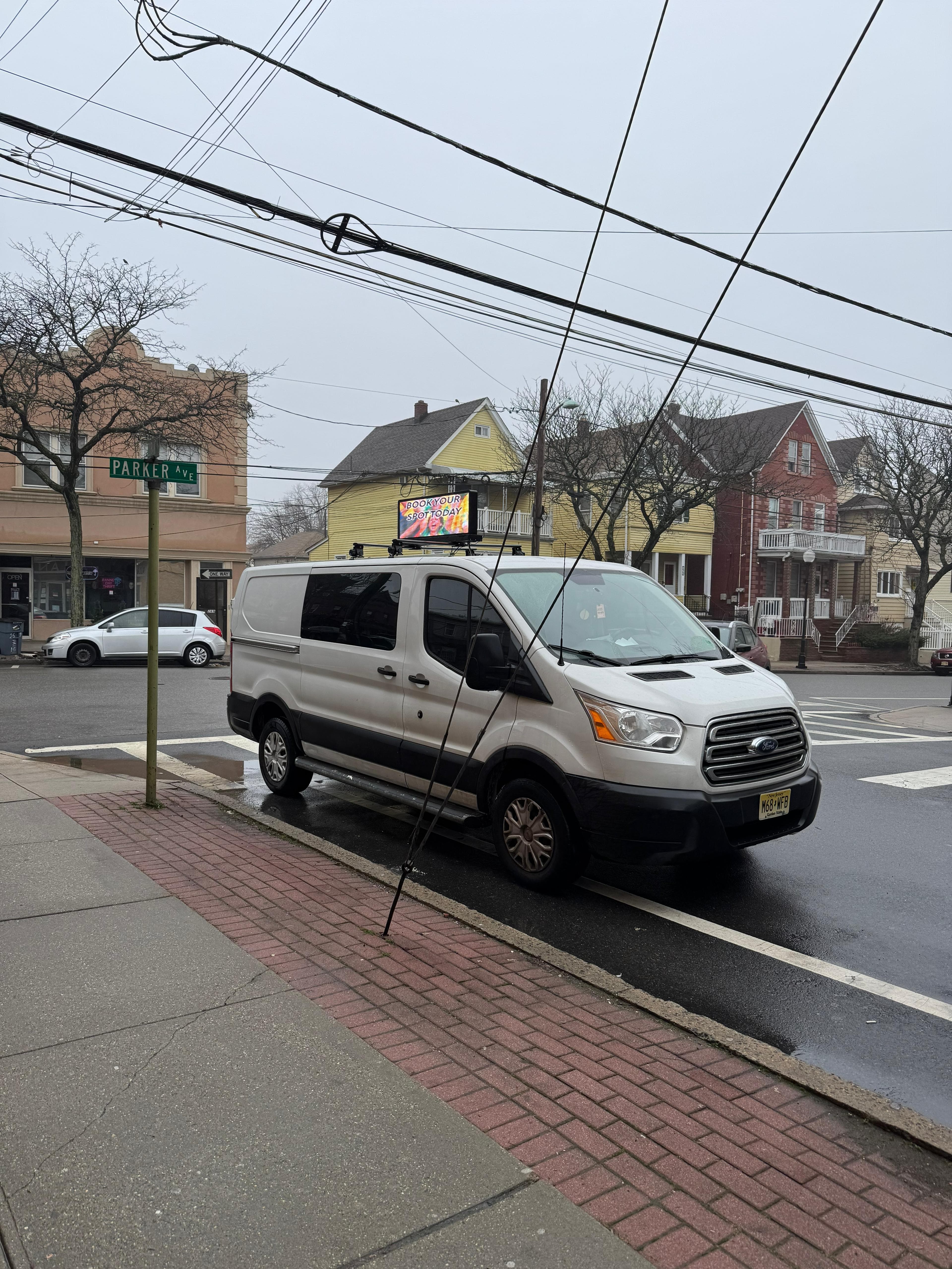 VanAds van on Parker Ave, Passaic NJ