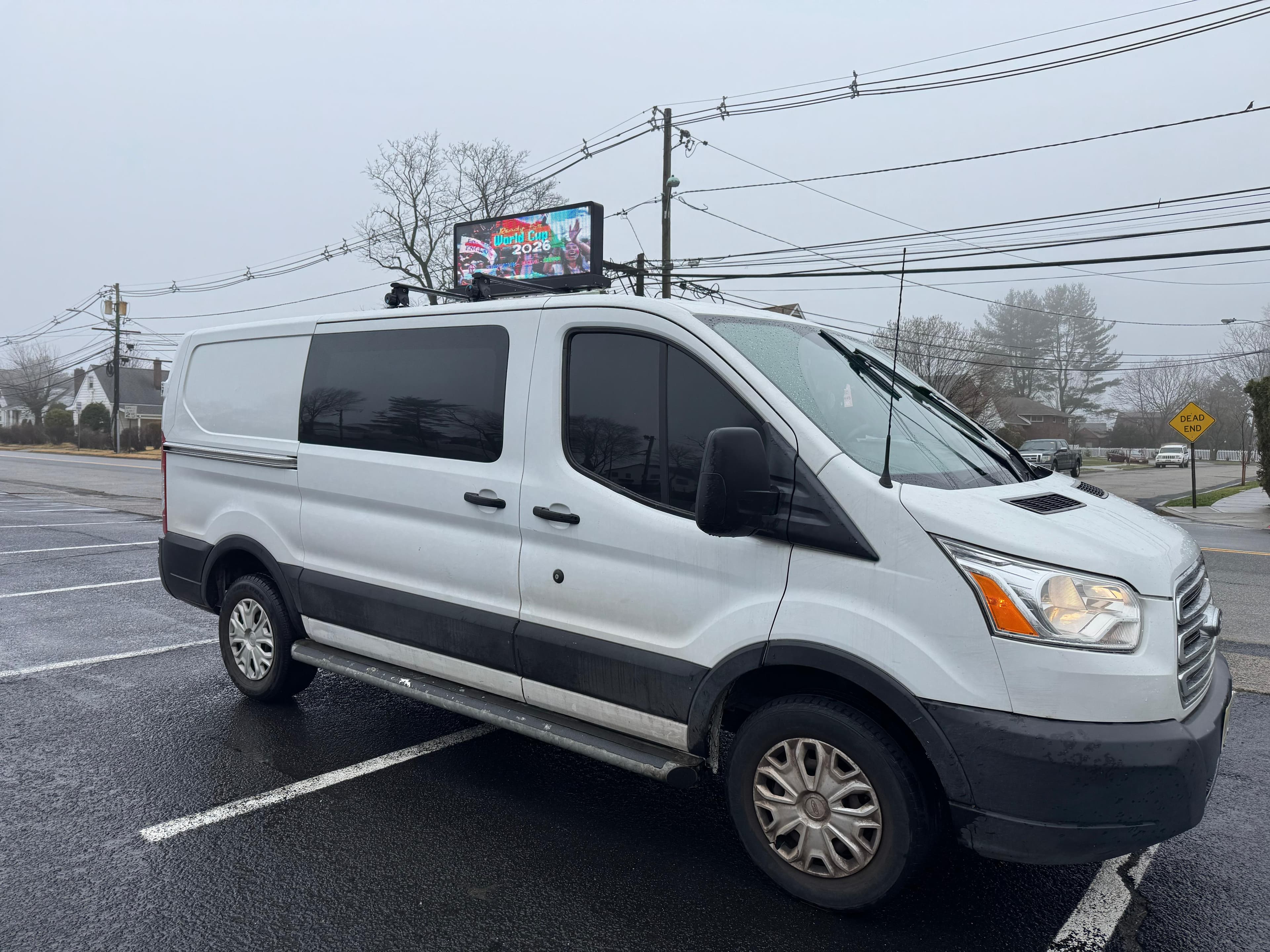 VanAds LED van on the street